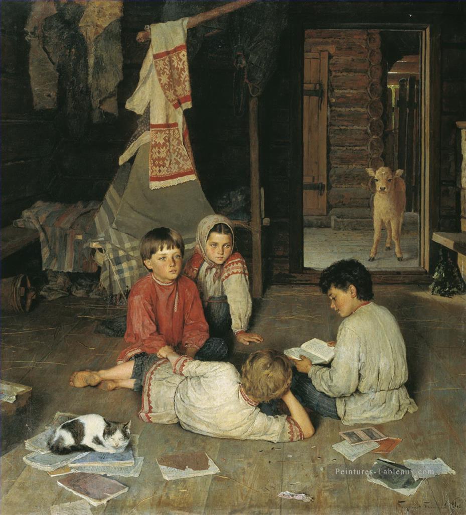 nouveau conte de fées Nikolay Bogdanov Belsky enfants impressionnisme enfant Peintures à l'huile